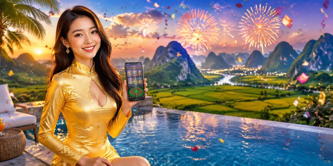 Người phụ nữ mặc áo dài tại Ninh Bình trải nghiệm ứng dụng casino trên điện thoại