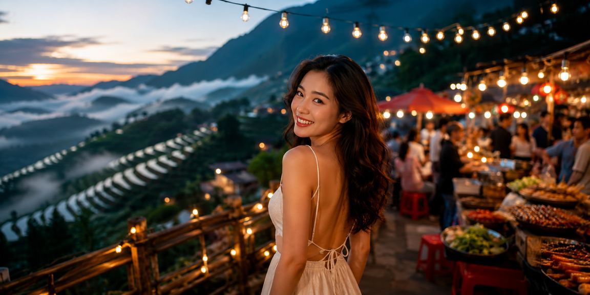 Không khí chợ đêm Sapa rực rỡ với hoạt động hoàn tiền và ưu đãi mùa lễ hội